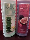 Lot Of 2 Avon Senses Bubble Bath Cucumber Melon   Comforting Fig 24fl Oz New 