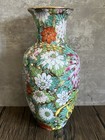 Vintage Chinese Famille Rose  Colorful Gold Hundred Flowers Porcelain Vase 8   