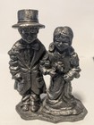 Michael Ricker Signed Numbered  Pewter Figurine Boy Girl Dress Up Couple  418