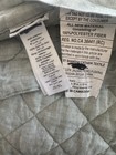 Pottery Barn Kids Toddler  european Flax Linen Baby Quilt Sage Green 36  X 50
