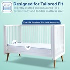  Waterproof Crib Mattress Protector     Noiseless Pack Of 1 Stain Protection