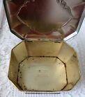 Vintage Hinged Floral Tin Box By Daher  Long Island N y  Tin Is Made In England 