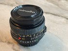Minolta Md 50mm 1 1 7 Manual Focus Slr Camera Lens W  Both Lens Caps