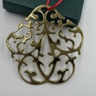 1989 Williamsburg Virginia Metalcrafters Brass Rococo Scroll Ornament Vintage