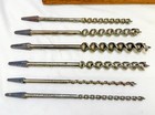 Vintage Russell Jennings 19 Piece Twist Auger Bit Set - Wood Box With 2 Drills