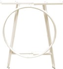 White 36  Round Clothing Rack Height 48 - 72  H Collapsible Garment Kd