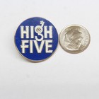 Vintage High Five Pin Lapel Enamel Collectible Smiling Happy Face