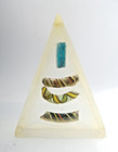 Ancient Byzantine Roman Glass 600-640 Ad Mounded In Acrylic Case Museum Quality