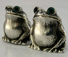 Superb Cast 166g Sterling Silver Frog Salt   Pepper Cruet Set 2002 Novelty