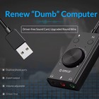 3port Usb Sound Card 7 1 Channel External Audio Adapter 3 5mm Stereo Headset Mic