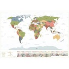 World And Uk Scratch Map Set Travel Tracker Journal Wall Poster White