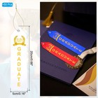 50pcs Award Ribbons  8  X 2  Blank Badge Ribbons With Rope  White