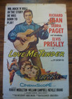 Love Me Tender Elvis Presley Orig 1956 Movie Poster 1 Sheet