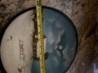 Primitive Vintage Turned Wood Dough Bowl Hand Painted Folk Art 12 