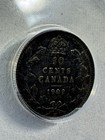 1902-h Canada 10 Cents Silver Coin Graded Vf 20 By Anacs