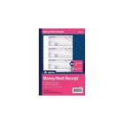 Adams Money rent Receipt Book Carbonless 2-part 7-5 8 x11  We Dc1182