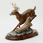 Homco Masterpiece Porcelain White Tail Buck Deer Sculpture Figurine 1986 - Base
