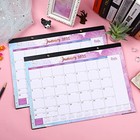Desk Calendar 2022 - 18 Monthly Desk wall Calendar 2-in-1 16 8  X 12   January