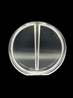 Vintage Lucite Round Bud Vase Clear Acrylic Single Hole Mid Century Modern Decor