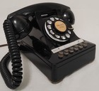Multi Line Western Electric Bell System Telephone      6 Round Buttons  Works