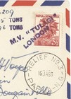 1956 Papua   New Guinea Relief No 3 Cover Mv Tulagi Cachet Airmail 3  d