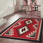 Antique Native American Indian Bohemian Navajo Wool Rug Two Grey Hill Rugs 4   6 