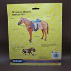 Vintage 1996 Breyer Western Riding Saddle Set Horse No  2439 Turquoise Rare