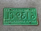Very Rare 1963 Michigan License Plate All Original With Wear Chevy Ford Dodge