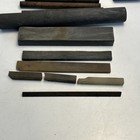 Vintage Machinist Sharpening Stone Lot Mixed Profiles Round Square Triangular