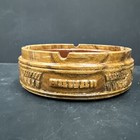 Vintage Hawaii Souvenir Wood Ashtray Carved Tiki Bar Decor Retro Man Cave Beach