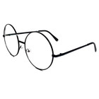 6021   Oversize Round Clear Lens Glasses  non-prescription 