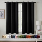 63    Long Blackout Window Treatments - Thermal Insulated With Stylish Grommet Top