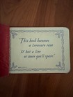 Free Ship  Vintage 1951 Autograph Book With Notes