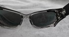 Vintage New Pit Boss Ii Sunglasses Black crystal Clear Frame Fire Rare Y2k 