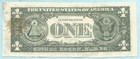  1 - Federal Reserve Note - 1974 - Error Note - Gutter Folds - Vf  chvf - Stain