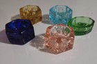 Mosser  Hexagon Starburst Open  Salts   Lot Of 5