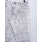 White Double Knee Carpenter Pants