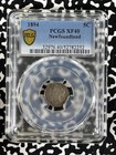1894 Newfoundland 5 Cents Pcgs Xf40 Lot g305 Silver 