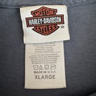 Harley Davidson Black Magic Tee Xl Usa Made Skull Front Williston North Dakota