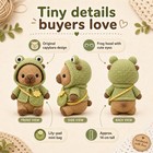 Baby Capybara Frog Hoodie Crochet Pattern Pdf Amigurumi Cute Animal Diy Guide