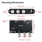 2pcs Zk-1001u 100w For Mono Bluetooth Audio Power Amplifier Board Module New