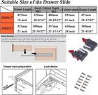 Self Soft Close Under bottom Rear Mounting Drawer Slides 18 Inch   21 Inch
