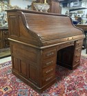 Fantastic Classic American Antique S Curve Golden Oak Roll Top Desk Circa 1880