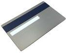 Heavy Metal Stainless Steel Credit Card Blank W  Chip Slot   Mag Strip Black