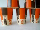 6 A w Root Beer Soda 16oz Wax Coated Paper Cups Unused Late 1950s Very Rare