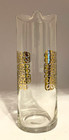 Mcm Martini Cocktail Pitcher Mixer Ice Spout Bar Glass Gold Geometric Barware