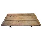 A Large Antique French Farm Country Walnut Dining Table  1900
