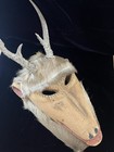 Vintage Guatemalan Deer Dance Mask     Real Deer Hide   Antler Baile Del Venado