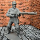 World War 2 German Paratrooper Hipfire Mg42 Ww2 Toy Soldier 3d Resin 1 32 Scale
