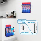 Wrap Organizer Rack Holder Foil Wall Mount Cabinet Door Pantry Kitchen Storage